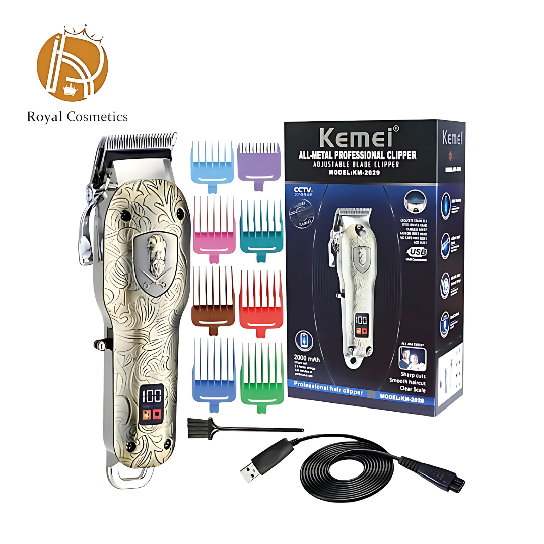 Kemei KM-2029 Men's USB Rechargeable Hair Clipper