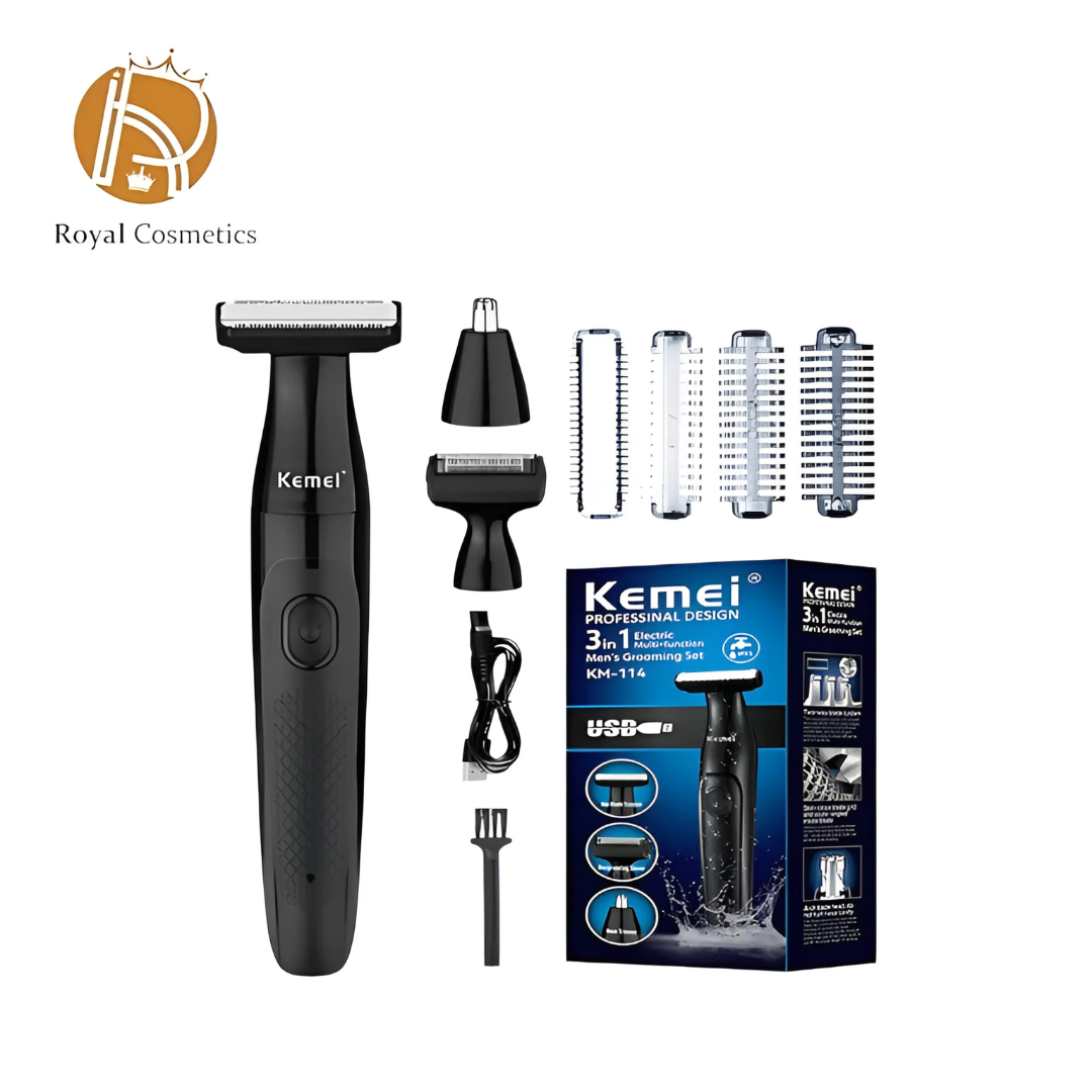 Kemei KM-114 3-in-1 Men's Shaver