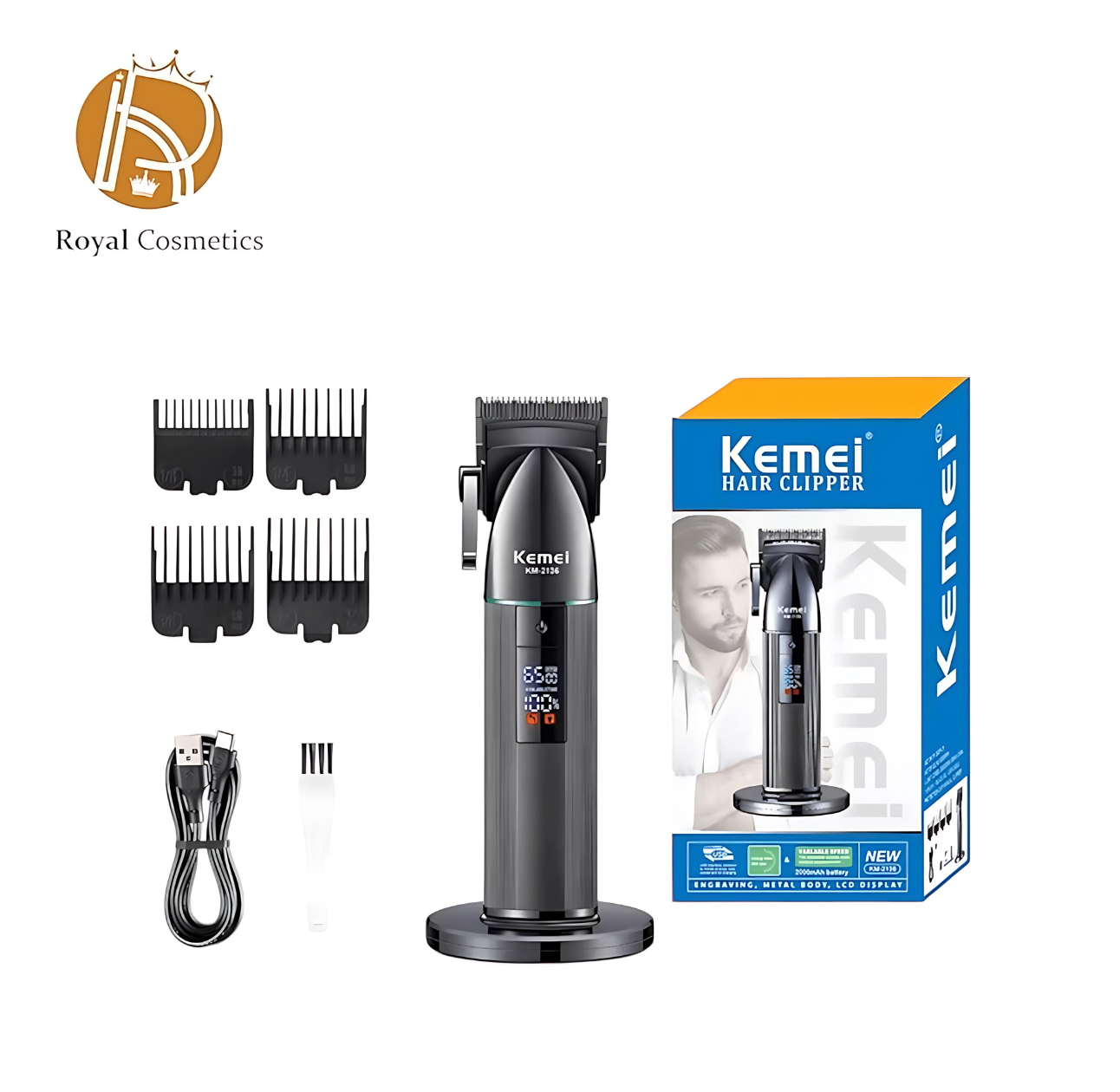 Kemei KM-2136 Rechargeable Hair Clipper