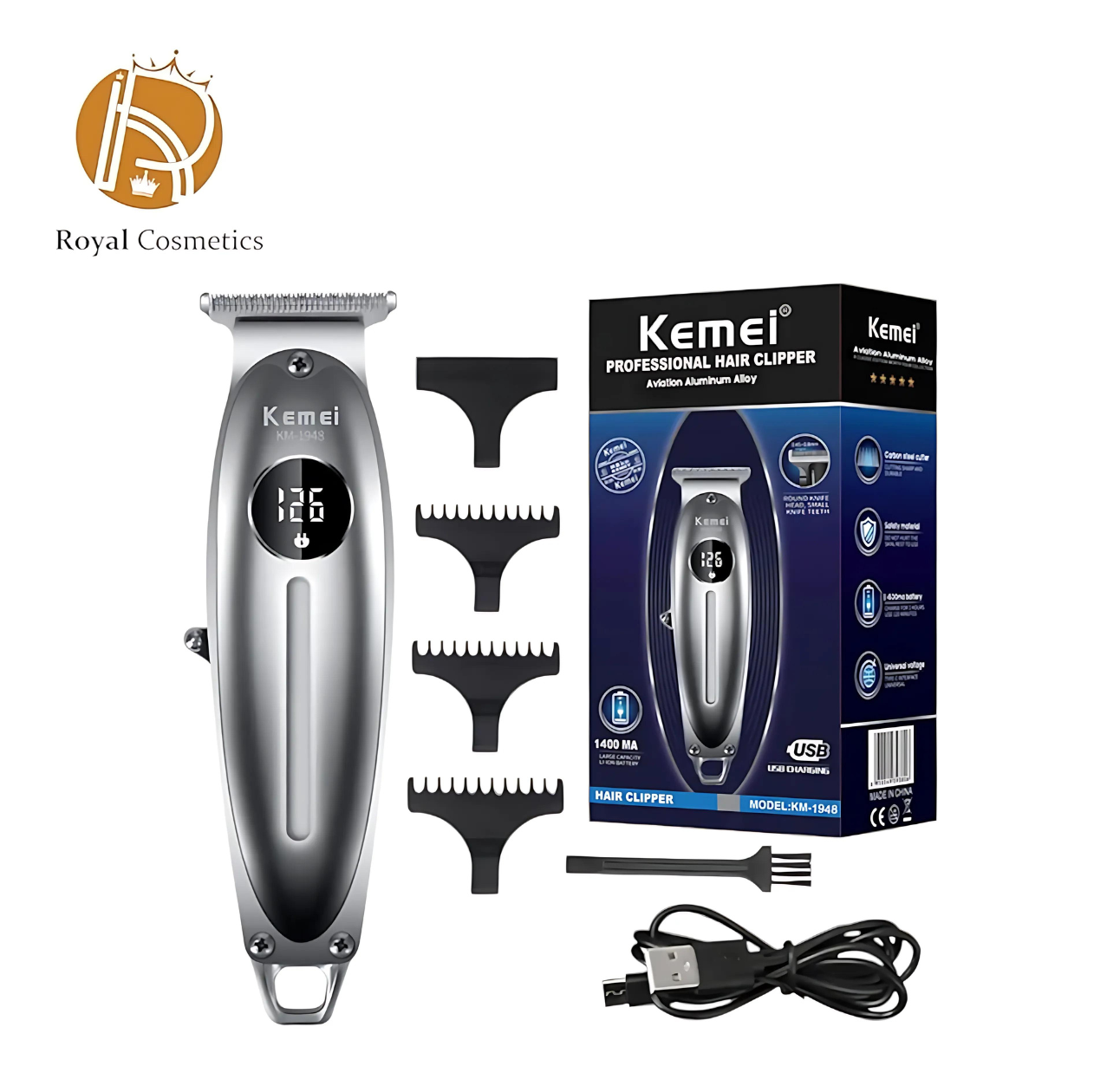 Kemei KM-1948 All-Metal Electric Hair Trimmer