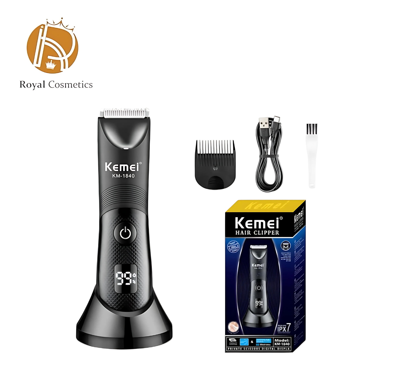 Kemei KM-1840 Waterproof Body Groomer