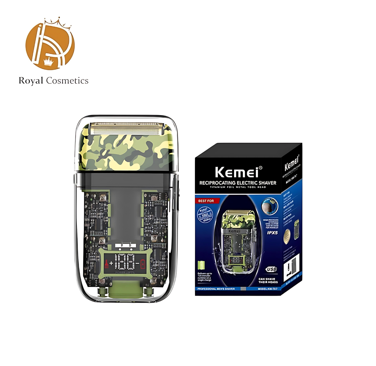 Kemei KM-TX7 Professional Men's Shaver