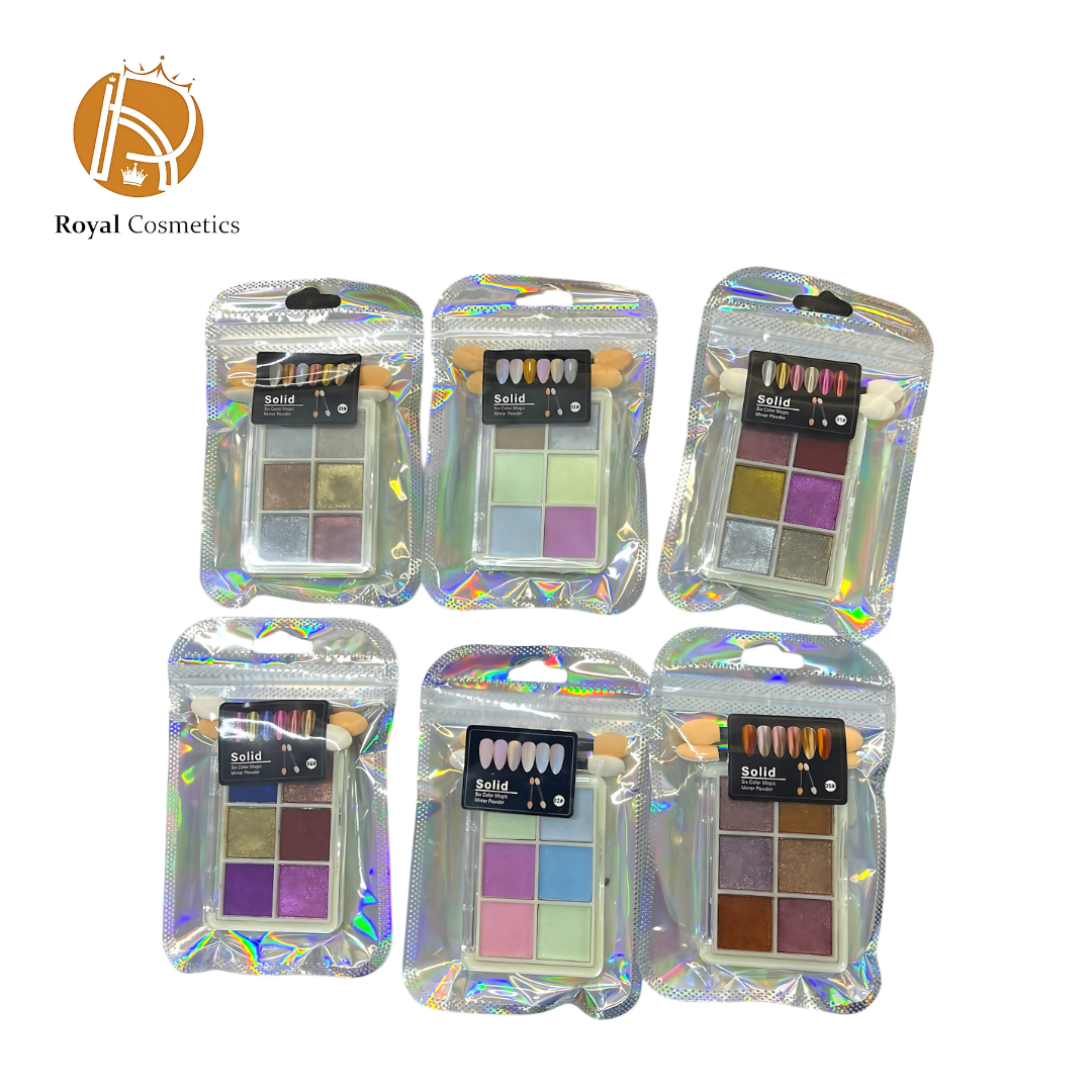 Solid Six Color Magic Mirror Powder