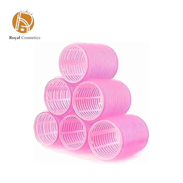 Large Colors Self Grip Hair Rollers 6PC