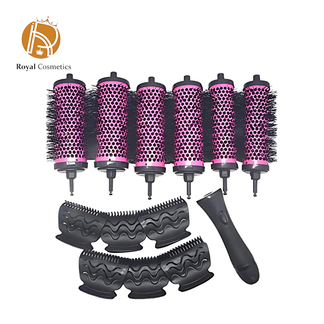 Qinos 6pcs/set Detachable Handle Hair Roller Brush