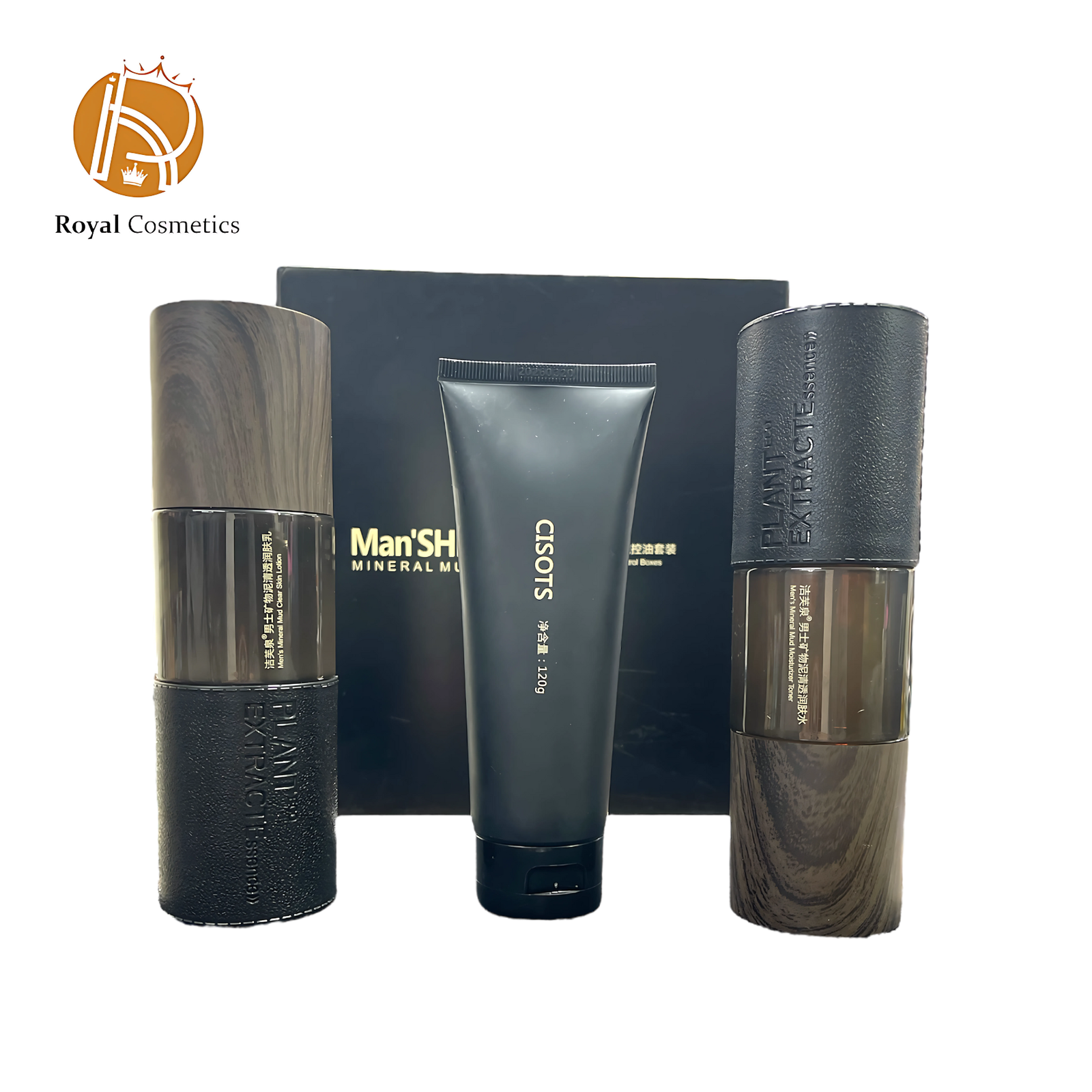 Men Mineral Mud Oil Control Skin Care Set