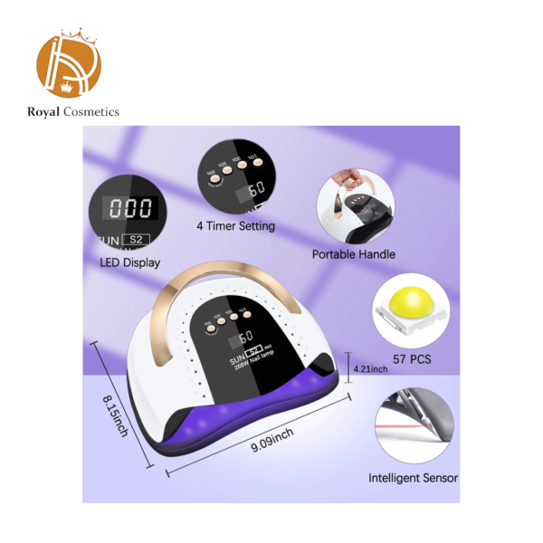 Sun S2 Pro UV LED Nail Lamp 268W