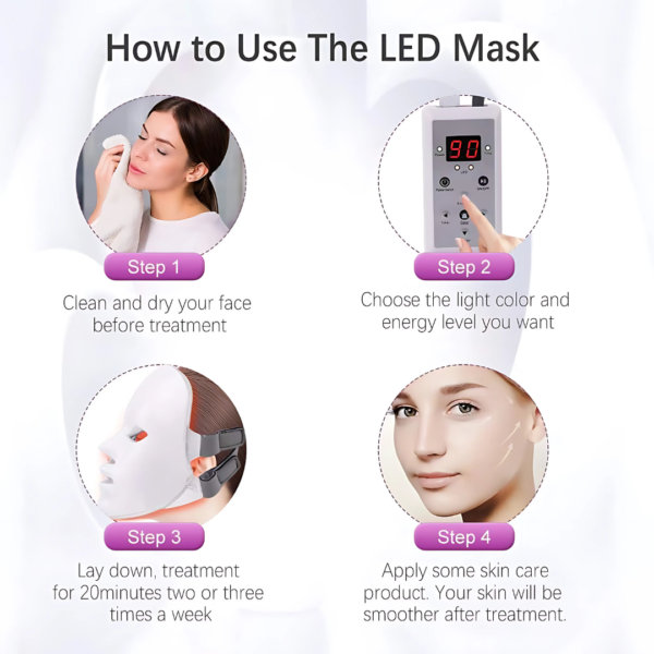 Colorful LED Beauty Mask by Titoe