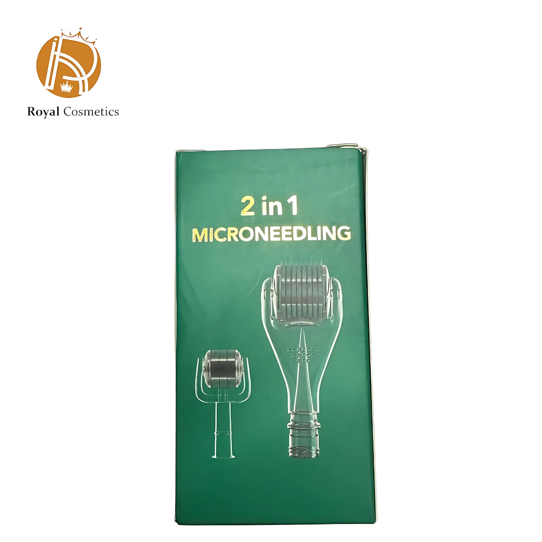 2-in-1 Microneedling Roller with Use Guide