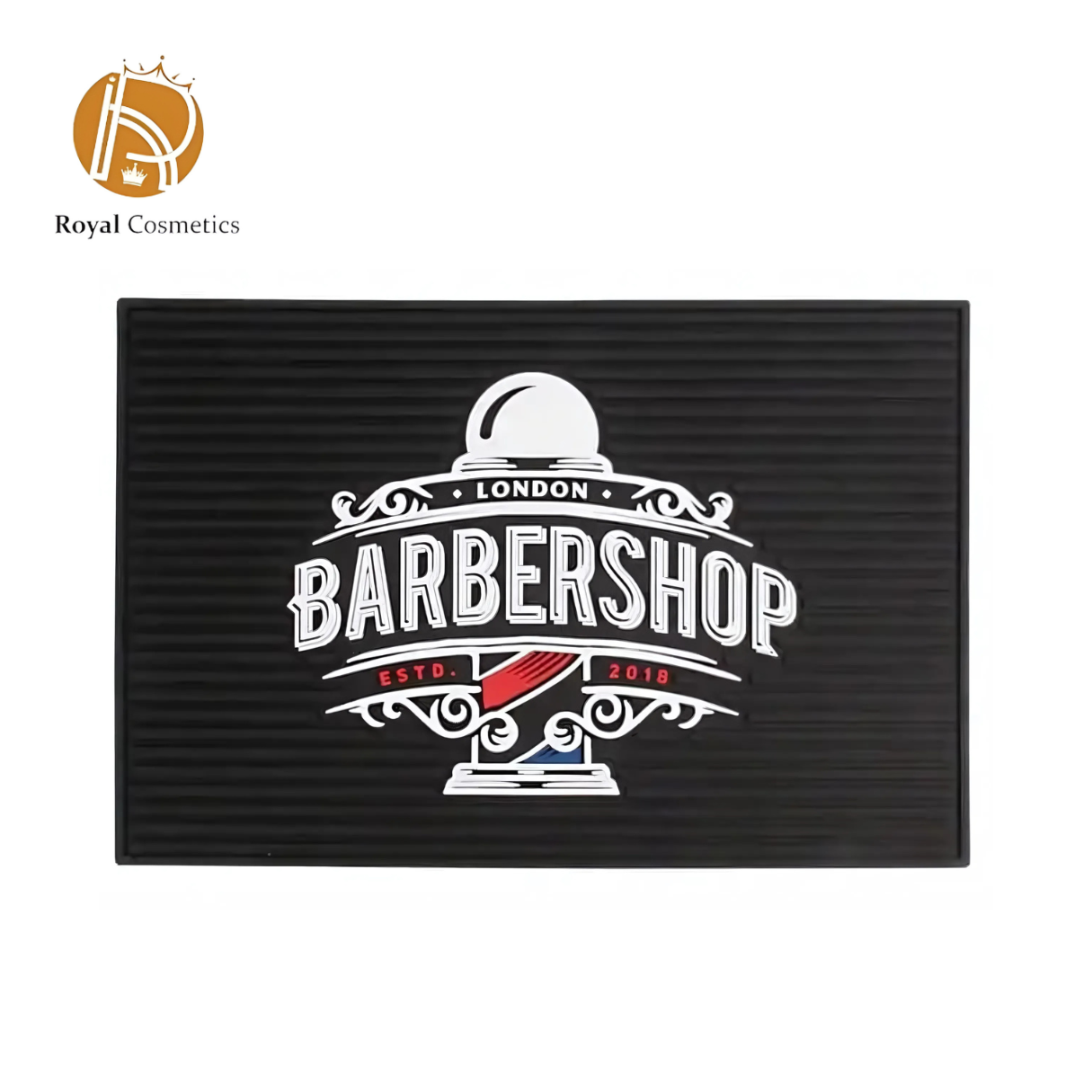 Barbershop Mat is a versatile, durable workstation mat designed to keep tools organized and within reach. Its non-slip surface ensures safety and efficiency during barbering tasks