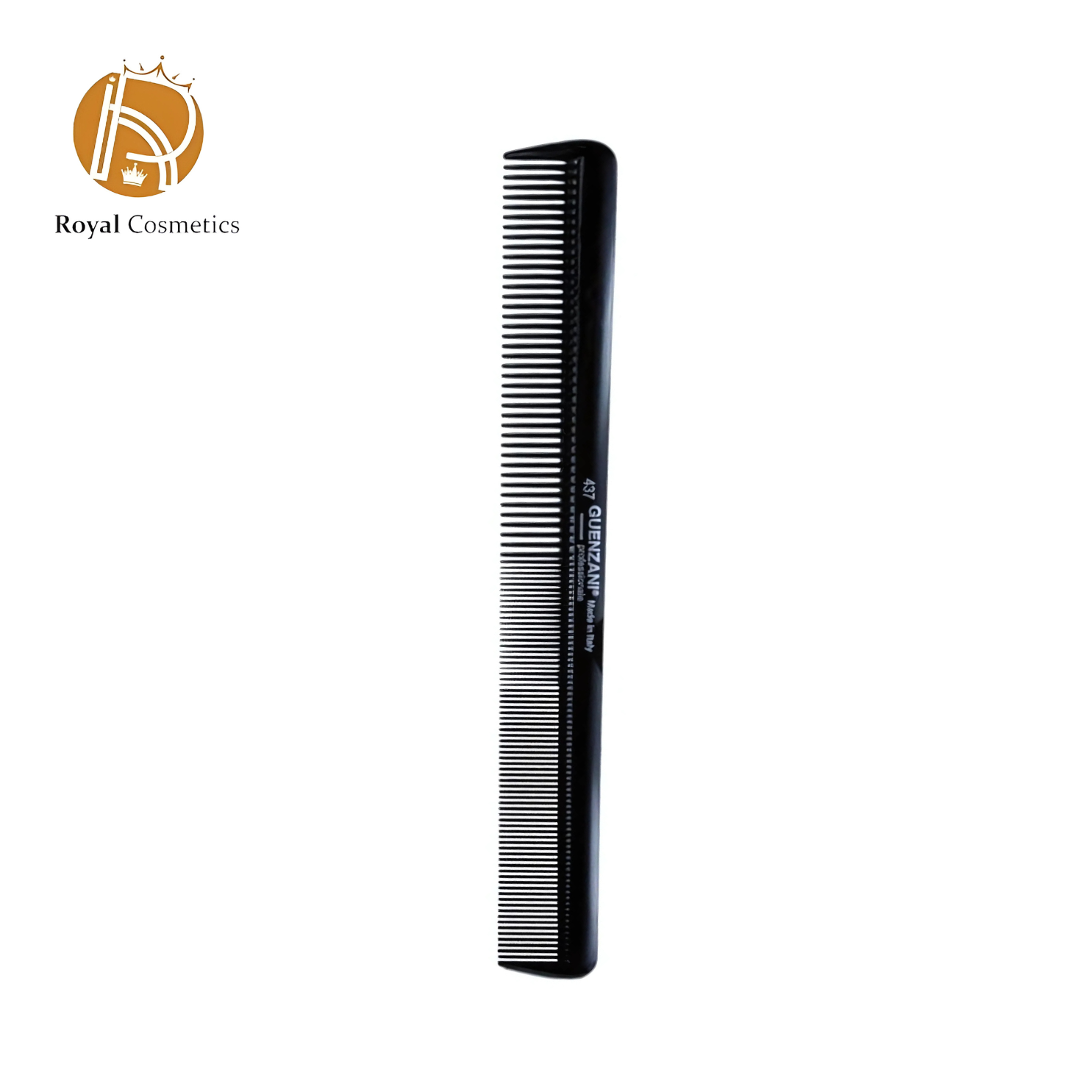 Guenzani 437 Comb made with anti-static carbon fiber, ensuring smooth and scalp-safe hairstyling