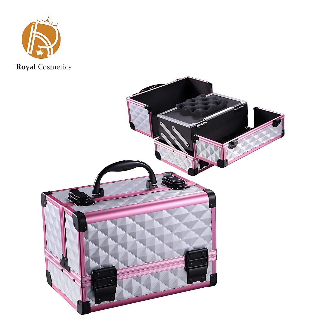 Adson Professional Beauty Cosmetic Makeup Vanity Train Case