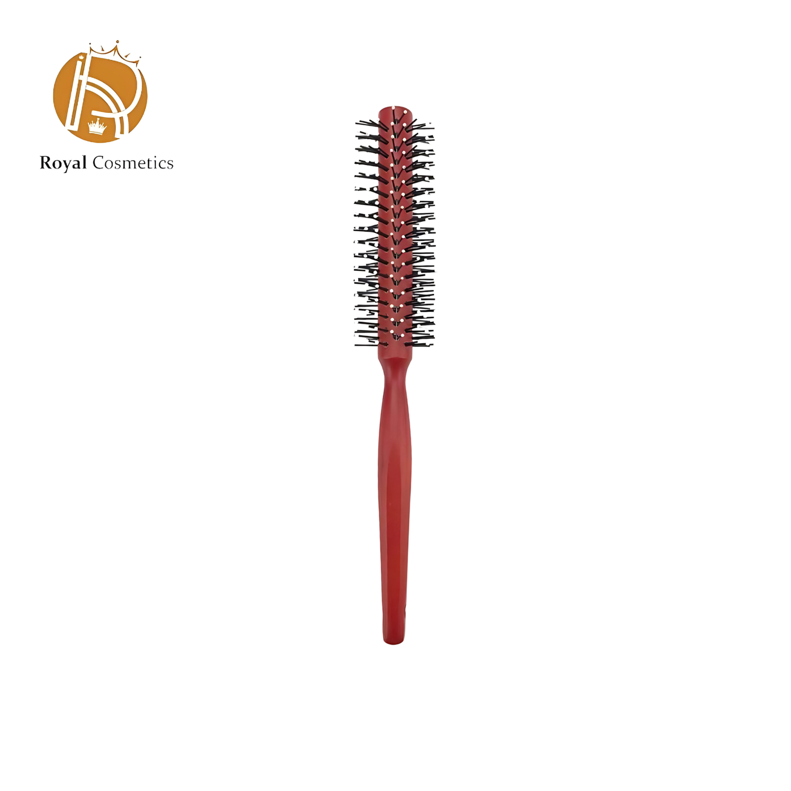 Round hairbrush for creating volume and curls