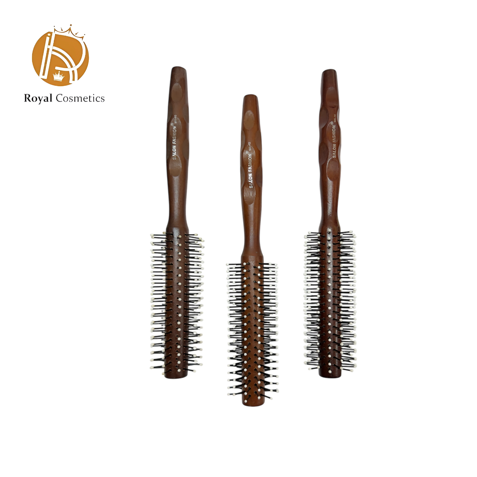 Salon Fashion Combo Hair Brushes in models 905-14, 905-12, 905-10 for professional hairstyling