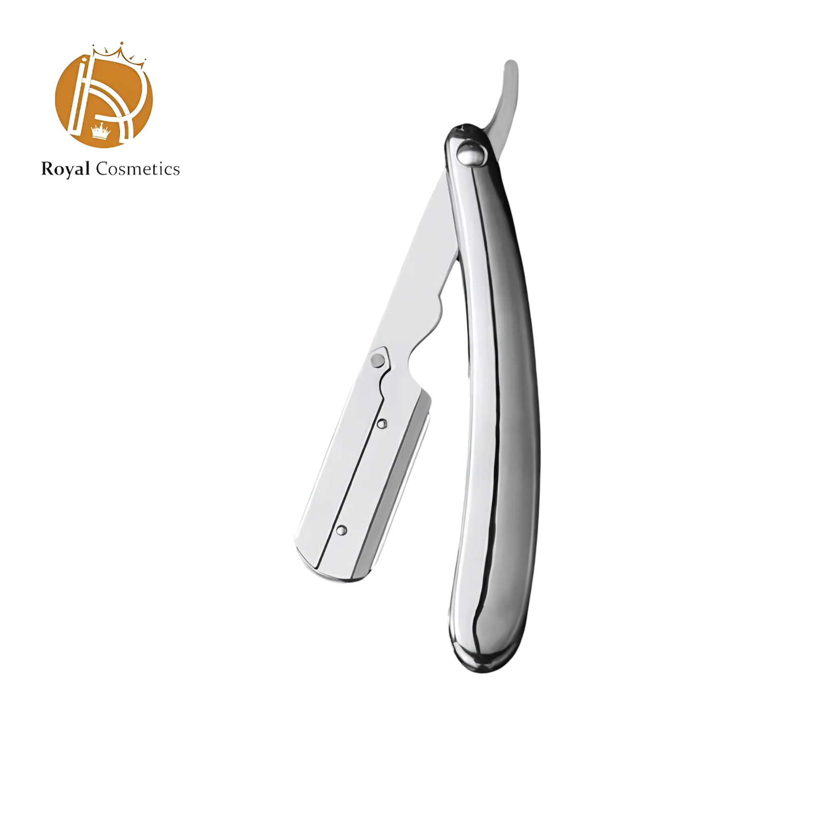 Precision and elegance with this Silver Folding Razor Knife, designed for professional barbers and individuals seeking a premium shaving experience.