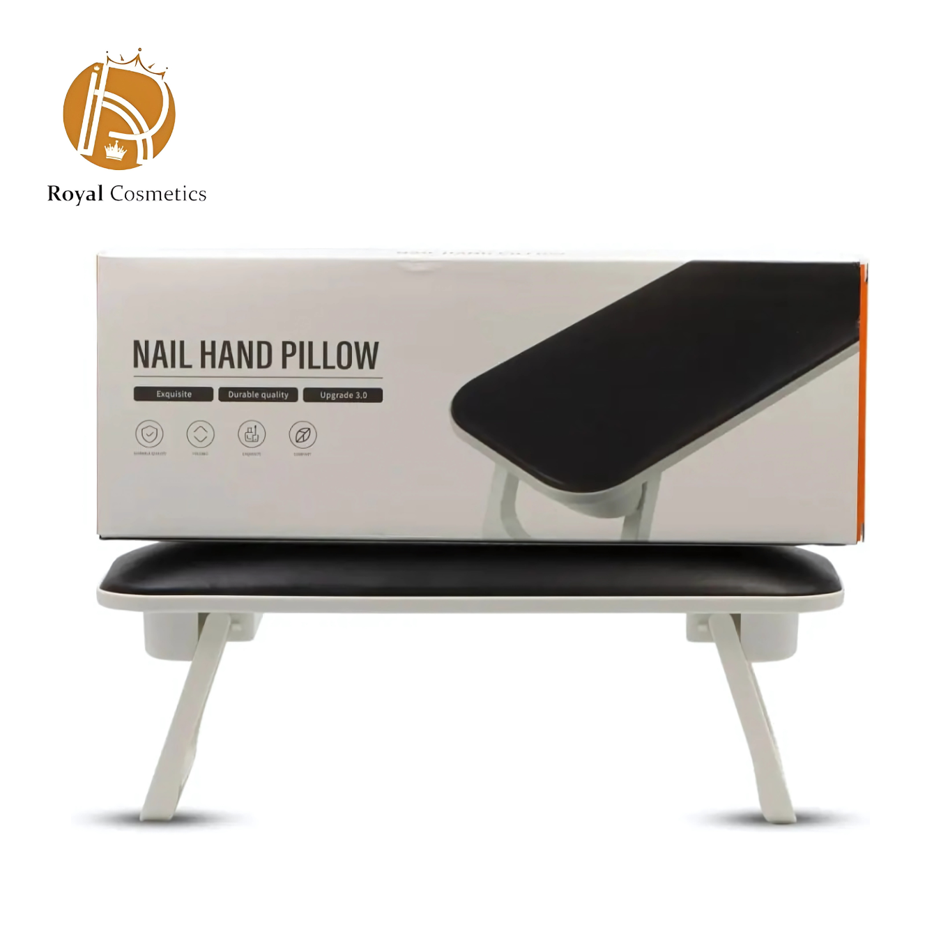 Nail Hand Pillow – Foldable & Stable Nail Arm Rest with Extra Manicure Table Mat for Professional Use