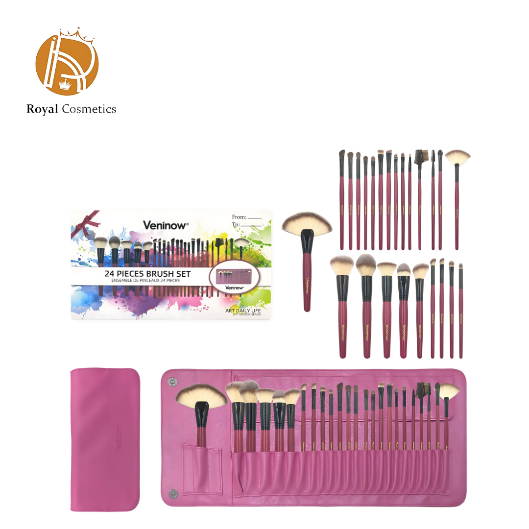 Veninow 24-Piece Makeup Brush Set