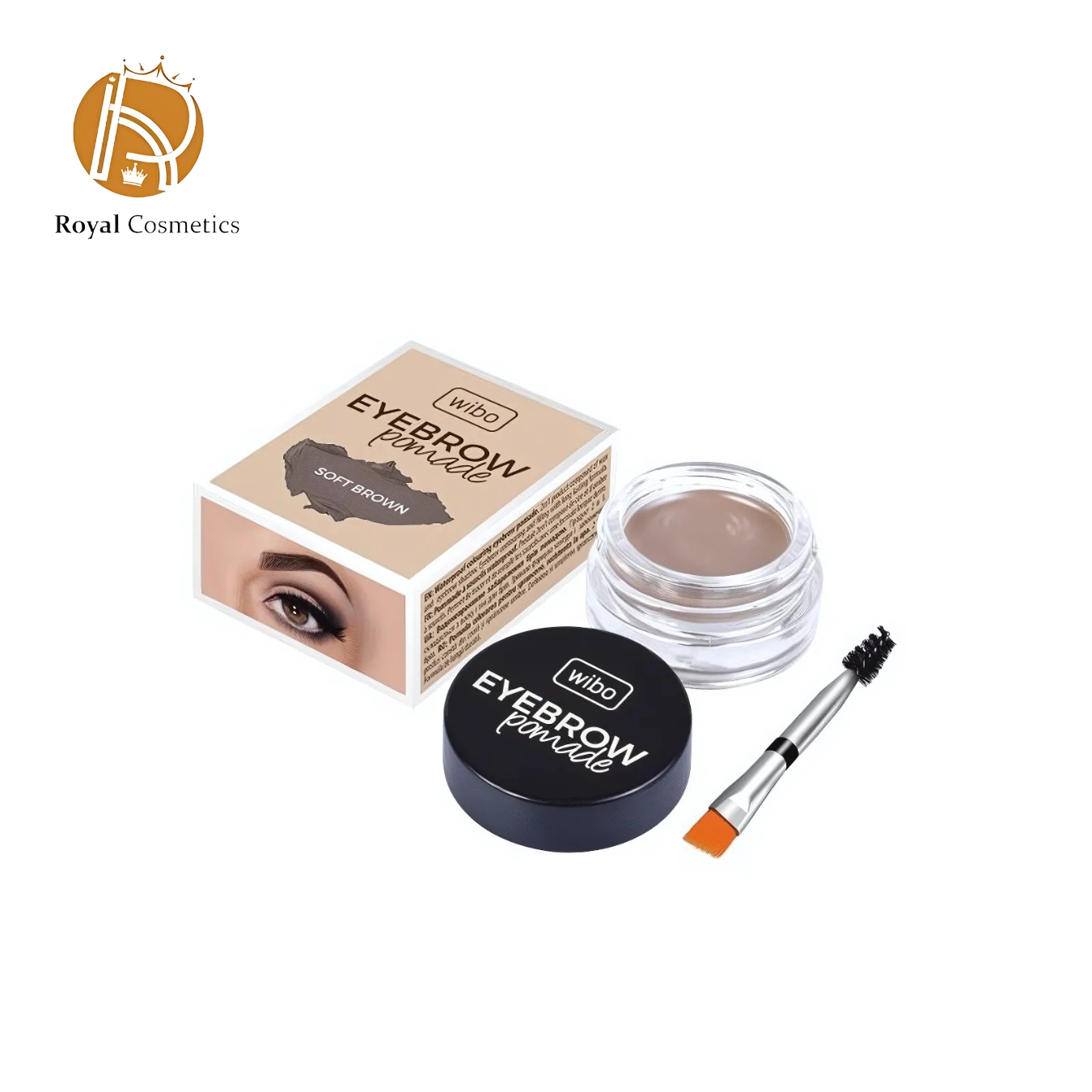 Wibo Eyebrow Pomade – Waterproof, creamy eyebrow pomade for precise contouring, filling, and defining. 2-in-1 formula acts as wax and shadow for long-lasting, flawless brows in Lebanon