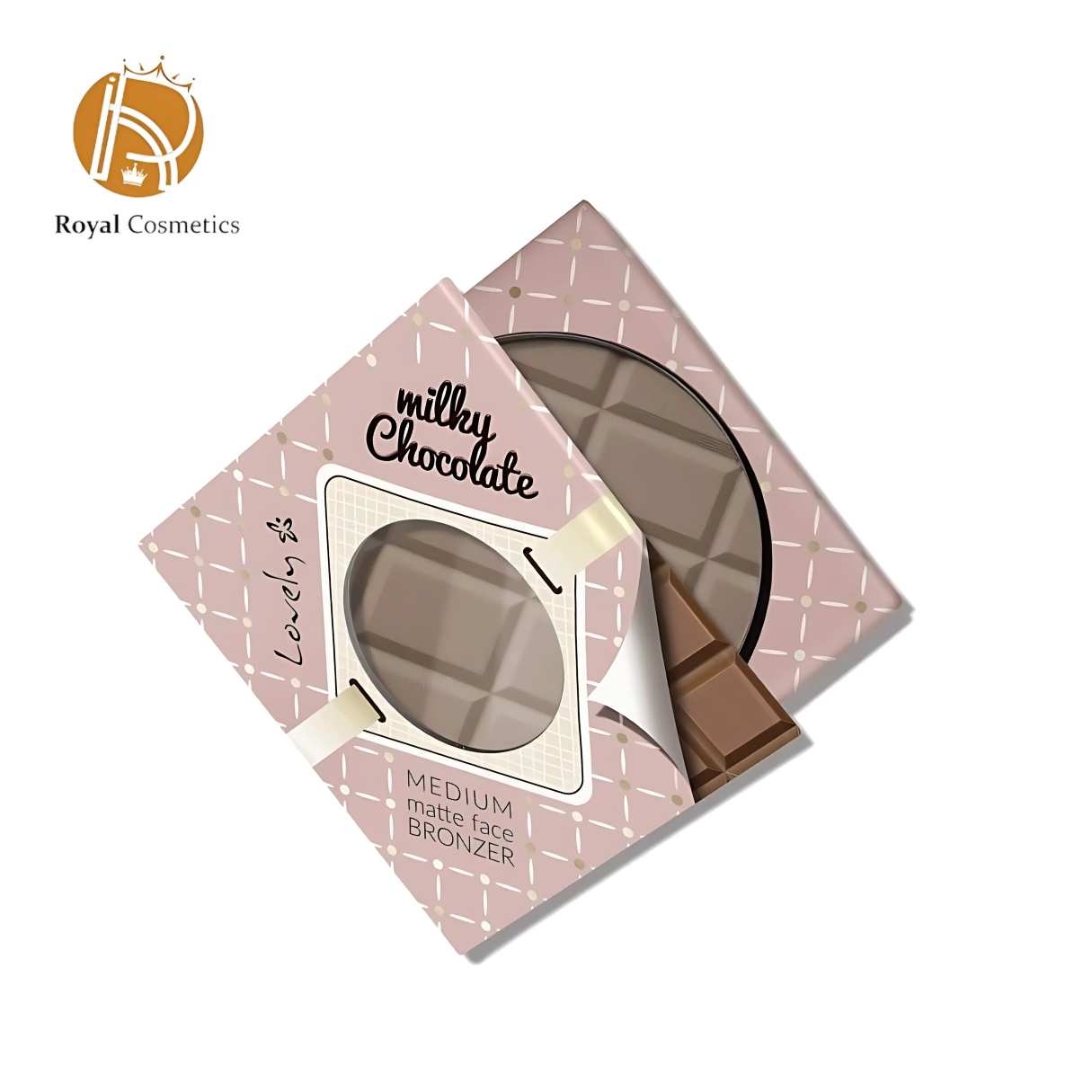 Wibo Matte Face Milky Chocolate – matte bronzing powder with cocoa extract, NANOCACAO formula, and ultra-fine pigments for a natural sun-kissed look