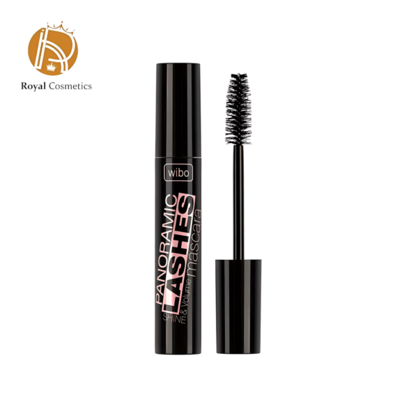 Wibo Panoramic Lashes Mascara – mega volume, clump-free, lash-enhancing formula with rice bran and panthenol for bold, nourished lashes