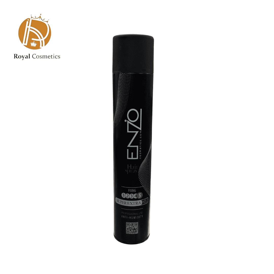 Enzo Hair Spray Fixing 500ml – ultra-strong hold hair spray for all-day style control and frizz resistance