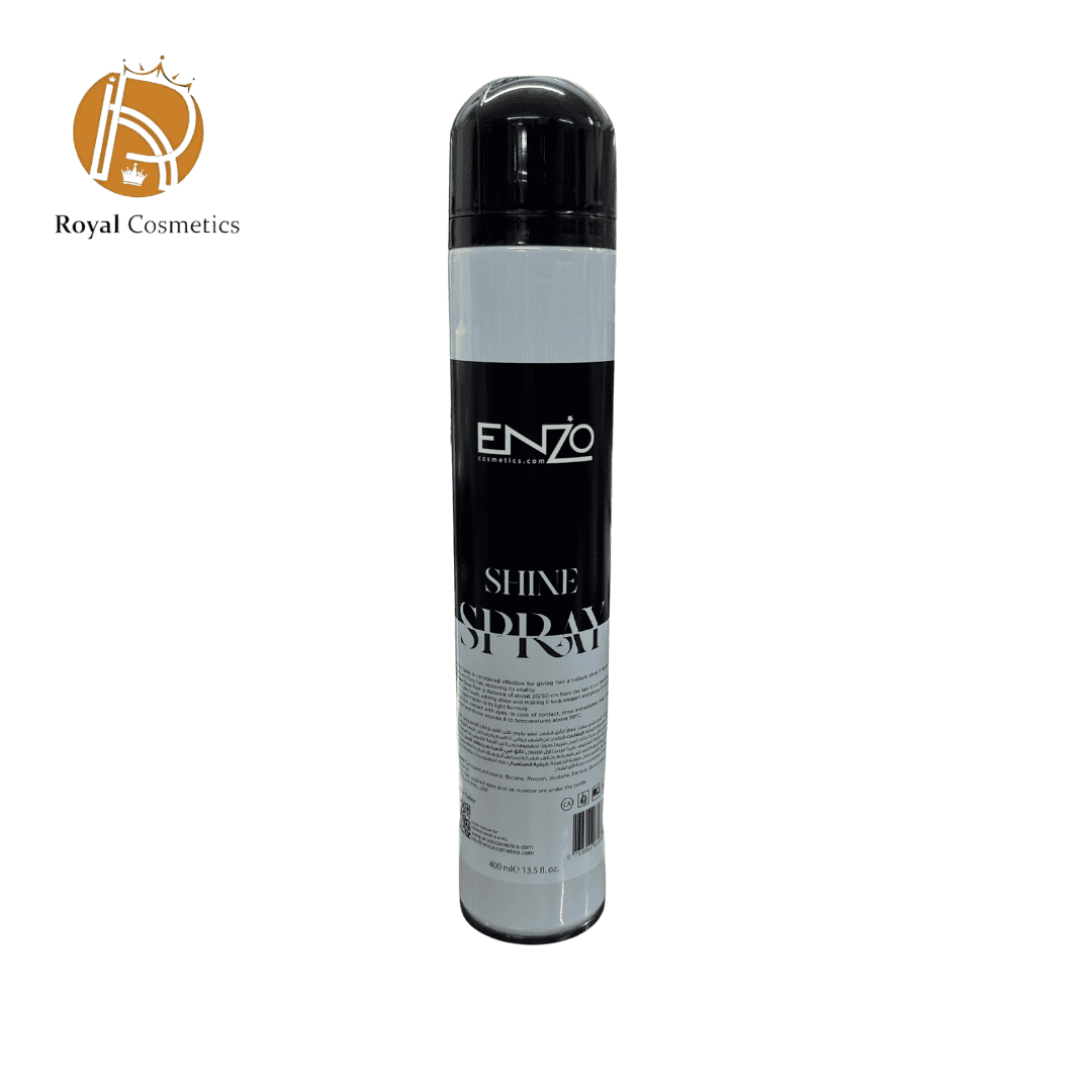 Enzo Shine Spray – lightweight non-sticky hair shine spray with long-lasting hold and anti-frizz effect