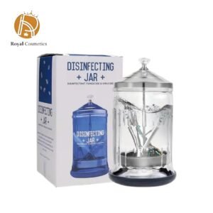 Glass Sanitizing Jar with Removable Basket