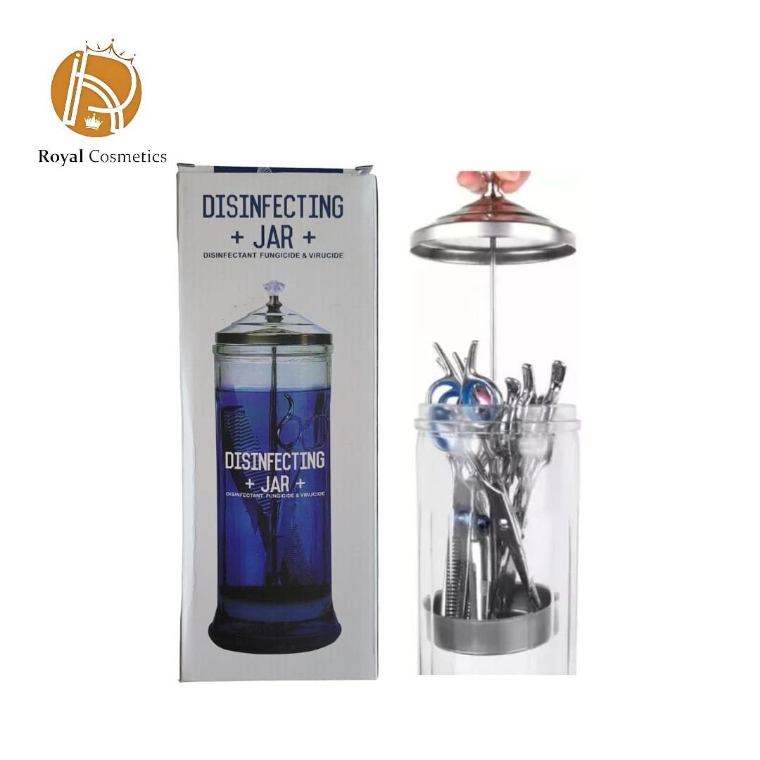 Glass Sanitizing Jar with Removable Basket