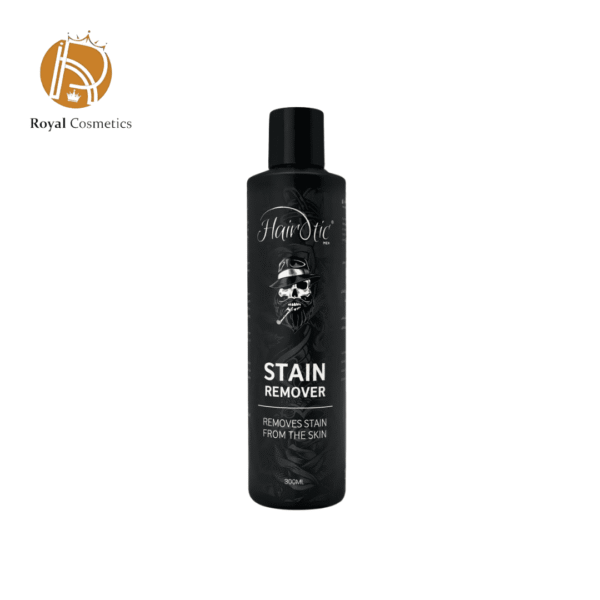 Hairotic Stain Remover 300ml bottle with precision tip – instantly removes color stains from skin without irritation