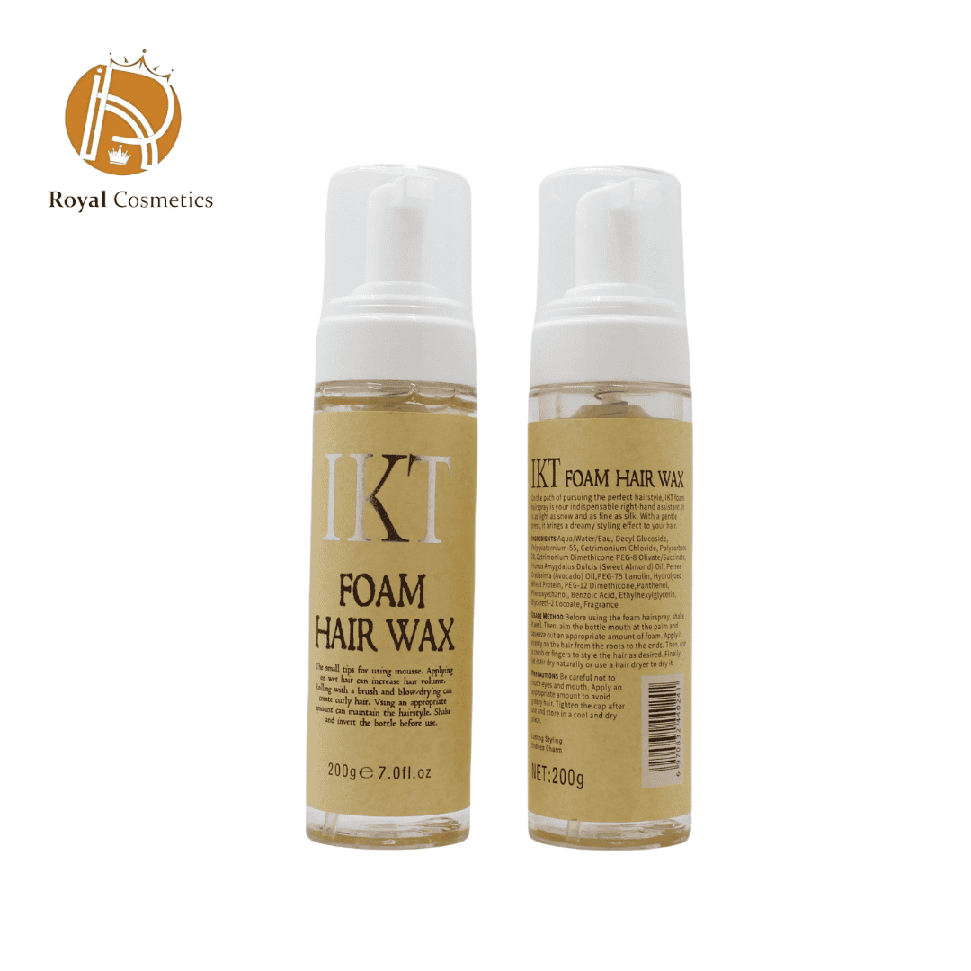 IKT Foam Hair Wax 200g – volumizing hair mousse for curly styles and long-lasting flexible hold