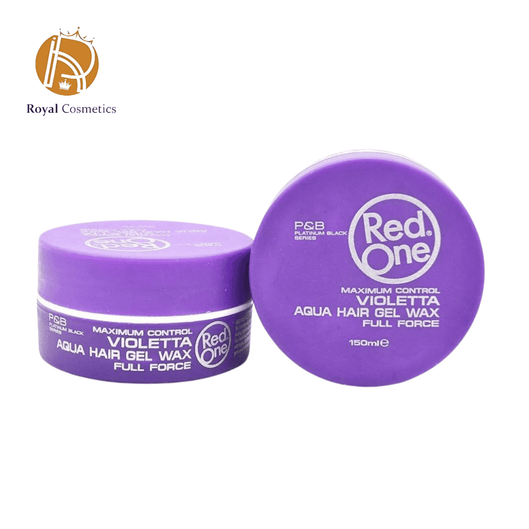 RedOne Violetta Aqua Hair Gel Wax Full Force 150ml – strong hold hair styling gel with grape and lavender scent