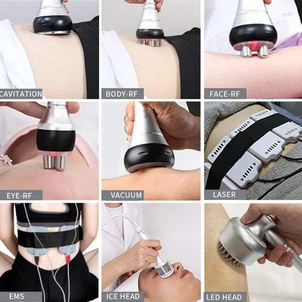 9-in-1 Cavitation RF EMS Body Sculpting Machine